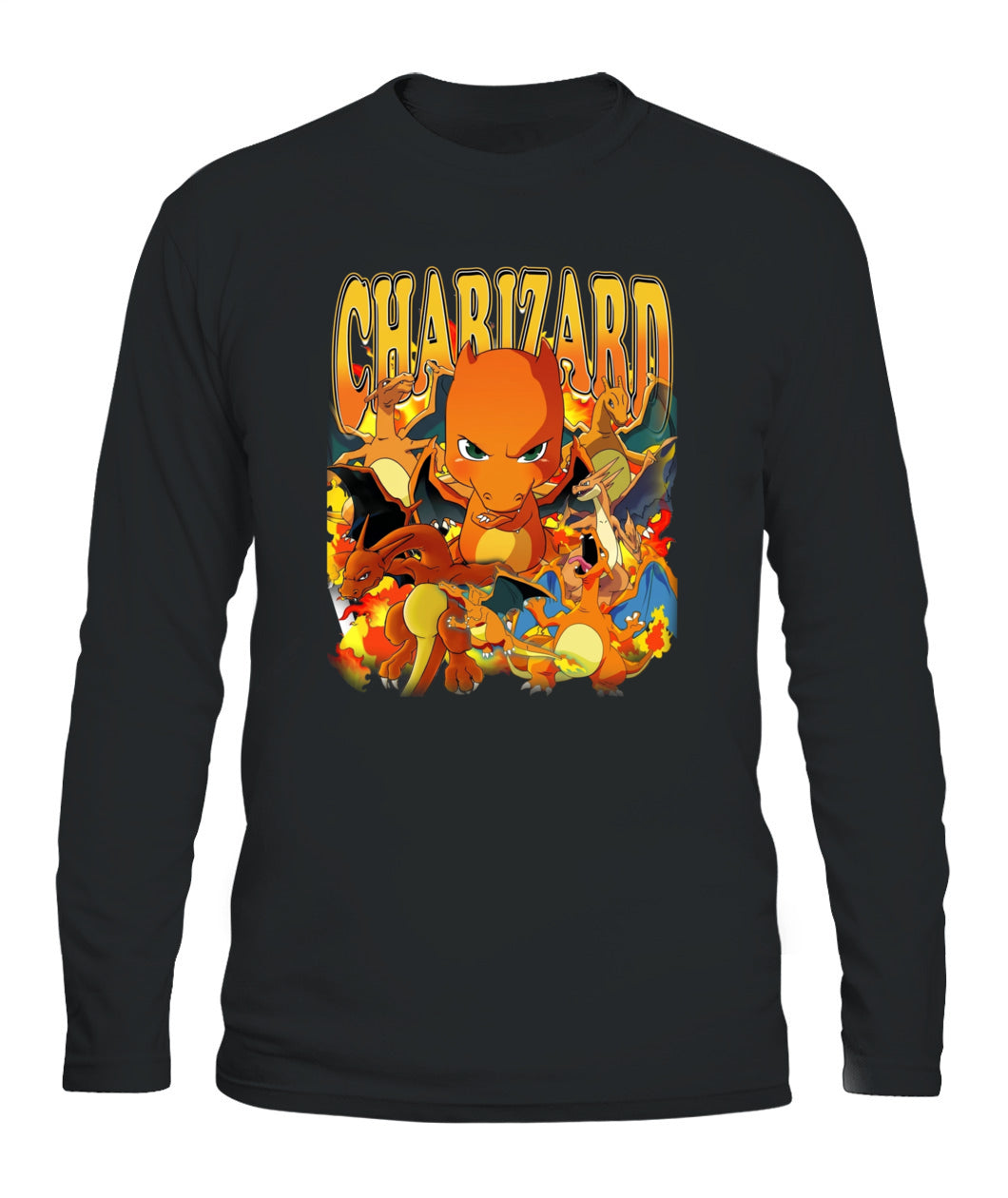 PKM Charizard Printed Graphic Sweatshirt T-Shirt