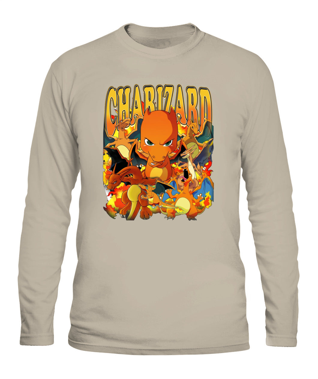 PKM Charizard Printed Graphic Sweatshirt T-Shirt