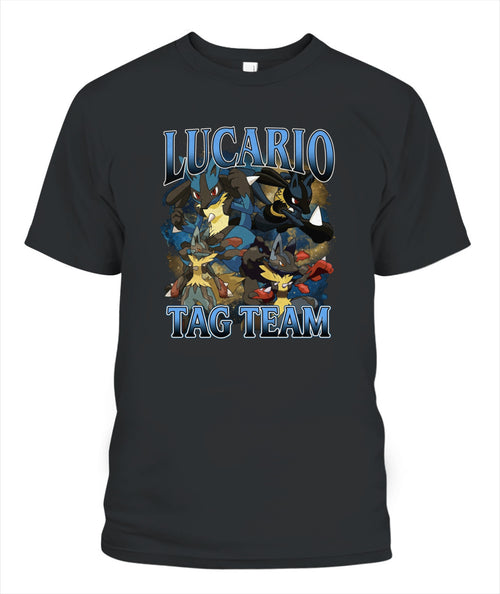PKM Lucario Printed Graphic Sweatshirt T-Shirt