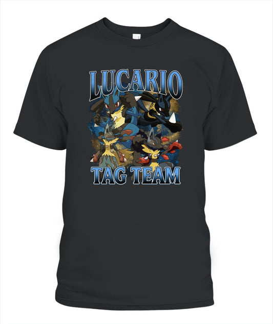 PKM Lucario Printed Graphic Sweatshirt T-Shirt