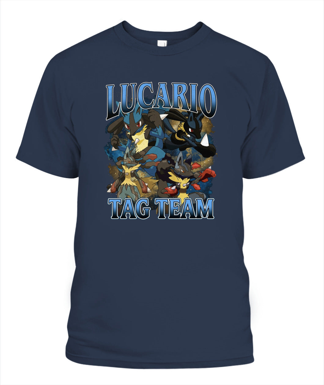 PKM Lucario Printed Graphic Sweatshirt T-Shirt
