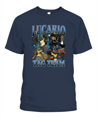 PKM Lucario Printed Graphic Sweatshirt T-Shirt