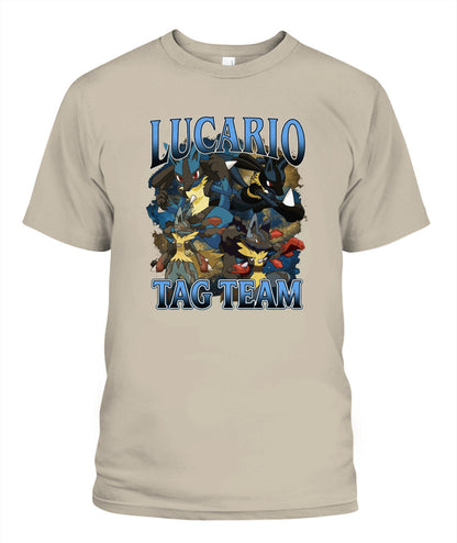 PKM Lucario Printed Graphic Sweatshirt T-Shirt