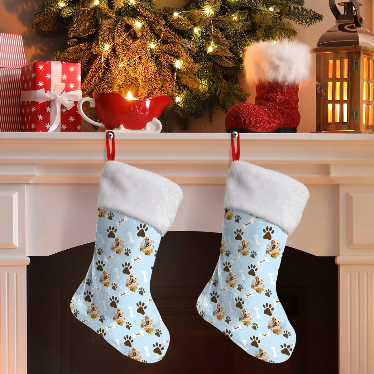 Personalized Pet Flower Stockings