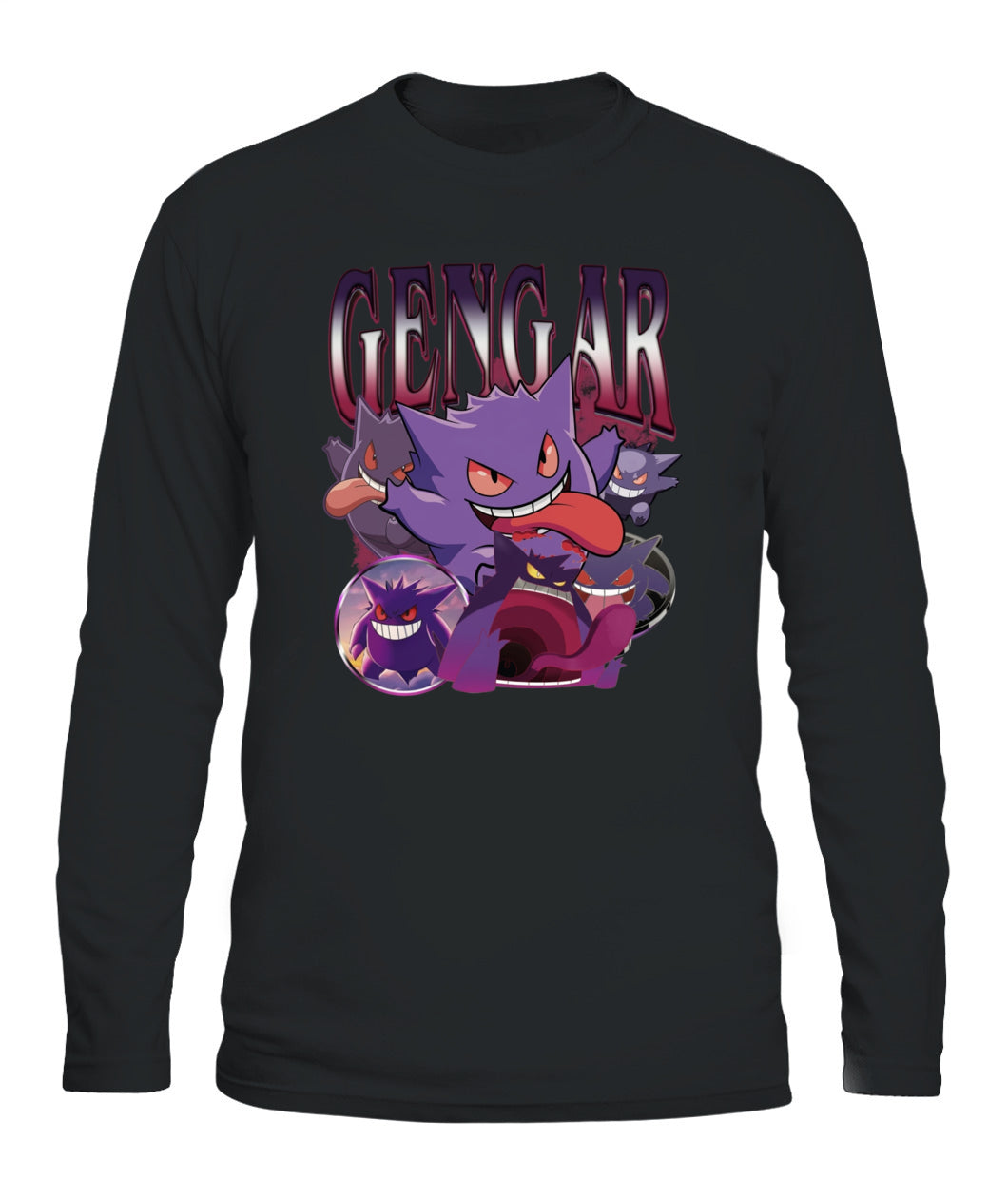 PKM Gengar Printed Graphic Sweatshirt T-Shirt