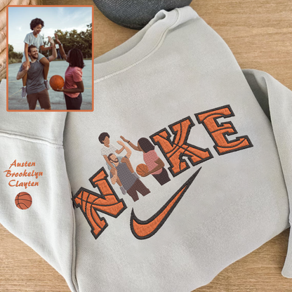 Personalized Embroidered Basketball Hoodie Sweatshirt T-Shirt