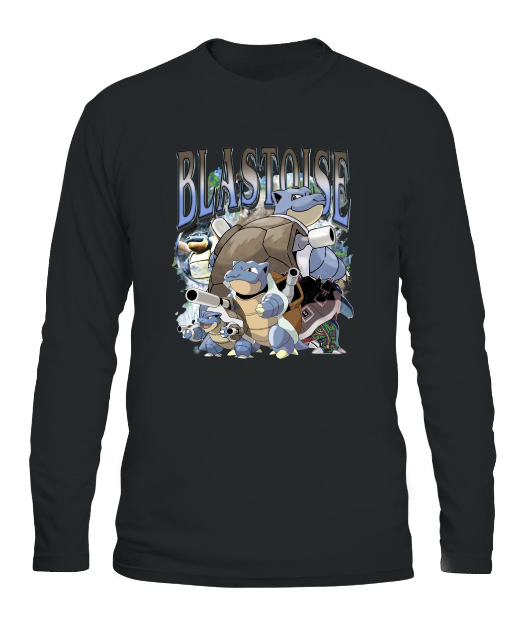 PKM Blastoise Printed Graphic Sweatshirt T-Shirt
