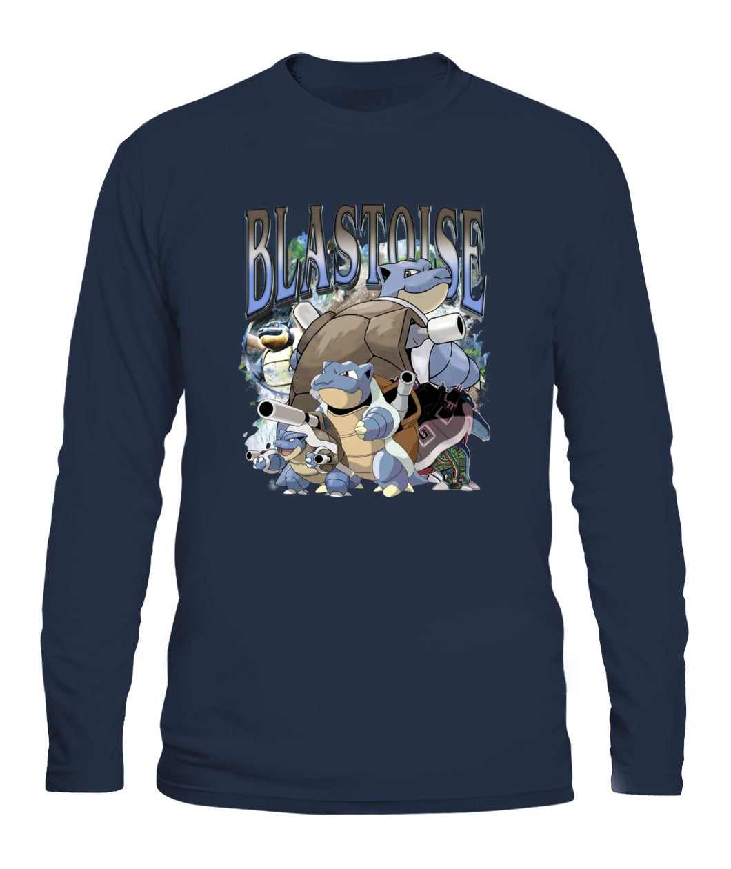 PKM Blastoise Printed Graphic Sweatshirt T-Shirt