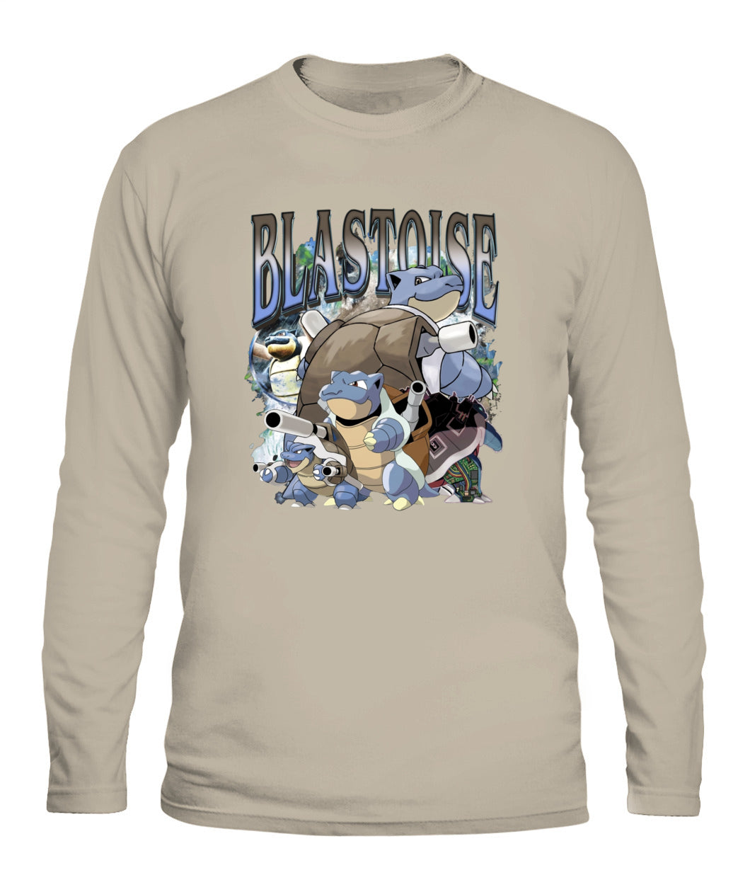 PKM Blastoise Printed Graphic Sweatshirt T-Shirt