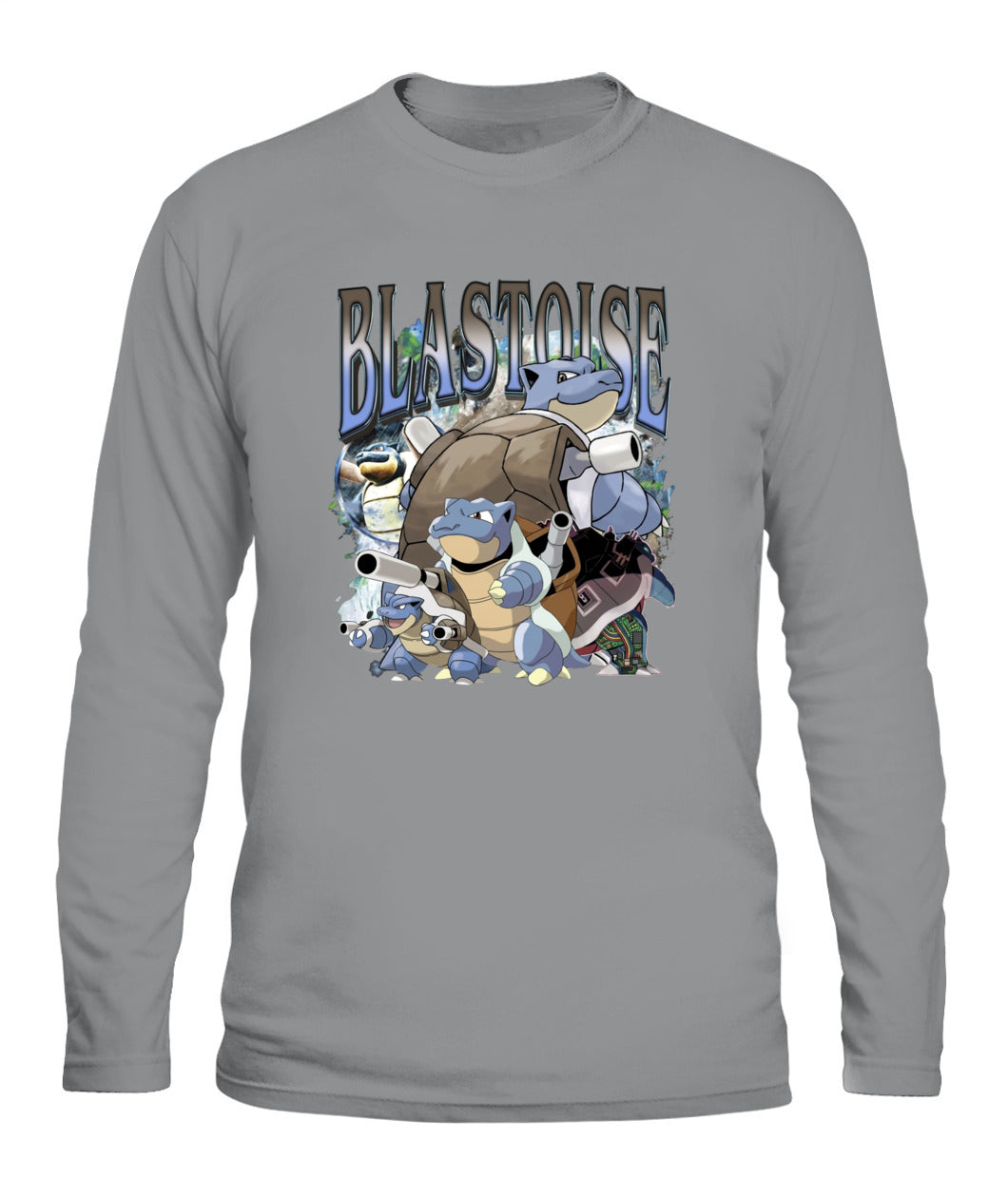 PKM Blastoise Printed Graphic Sweatshirt T-Shirt