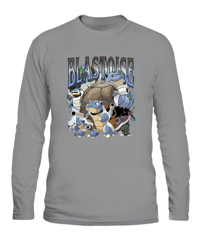 PKM Blastoise Printed Graphic Sweatshirt T-Shirt