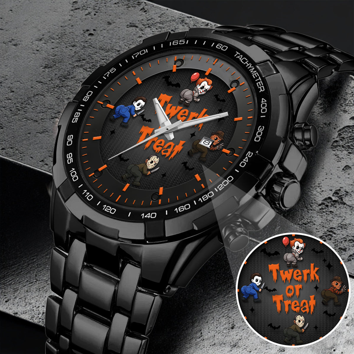 Halloween Horror Movies Twerk Or Treat Personalized Quartz Watch
