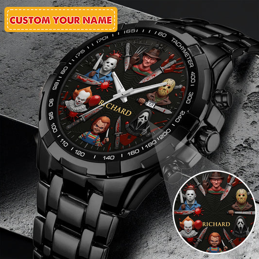 Halloween Horror Movies Personalized Quartz Watch