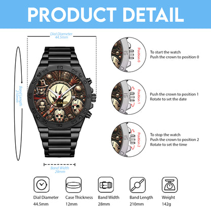 Halloween Horror Movies Personalized Quartz Watch