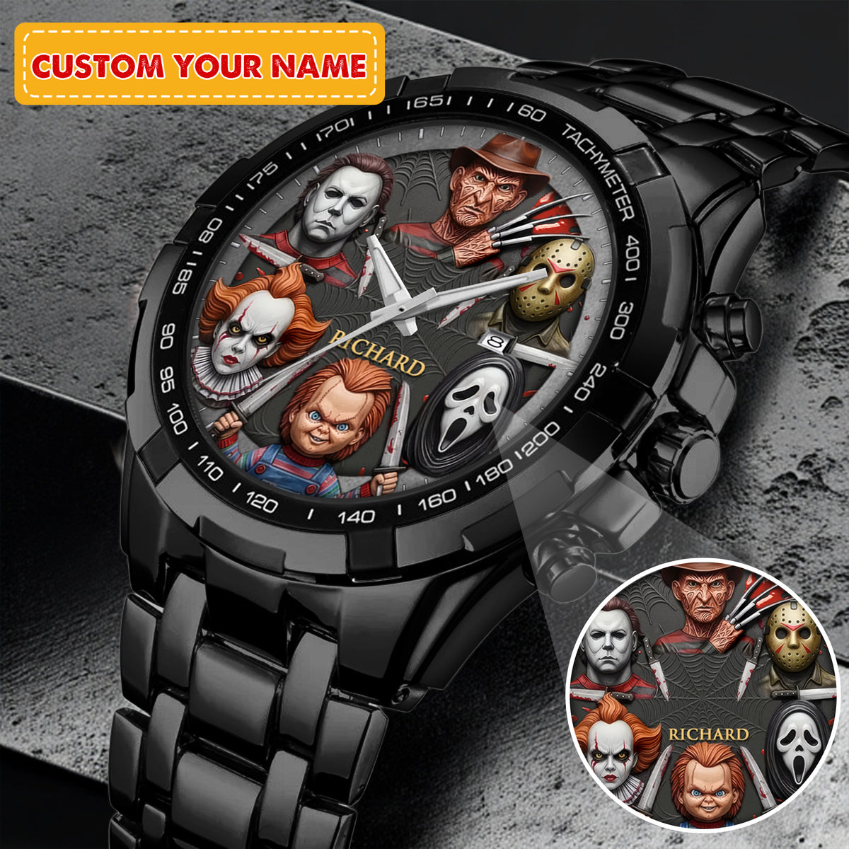 Halloween Horror Movies Personalized Quartz Watch