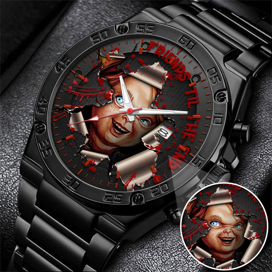 Halloween Horror Movies Friends 'Till The End Personalized Quartz Watch
