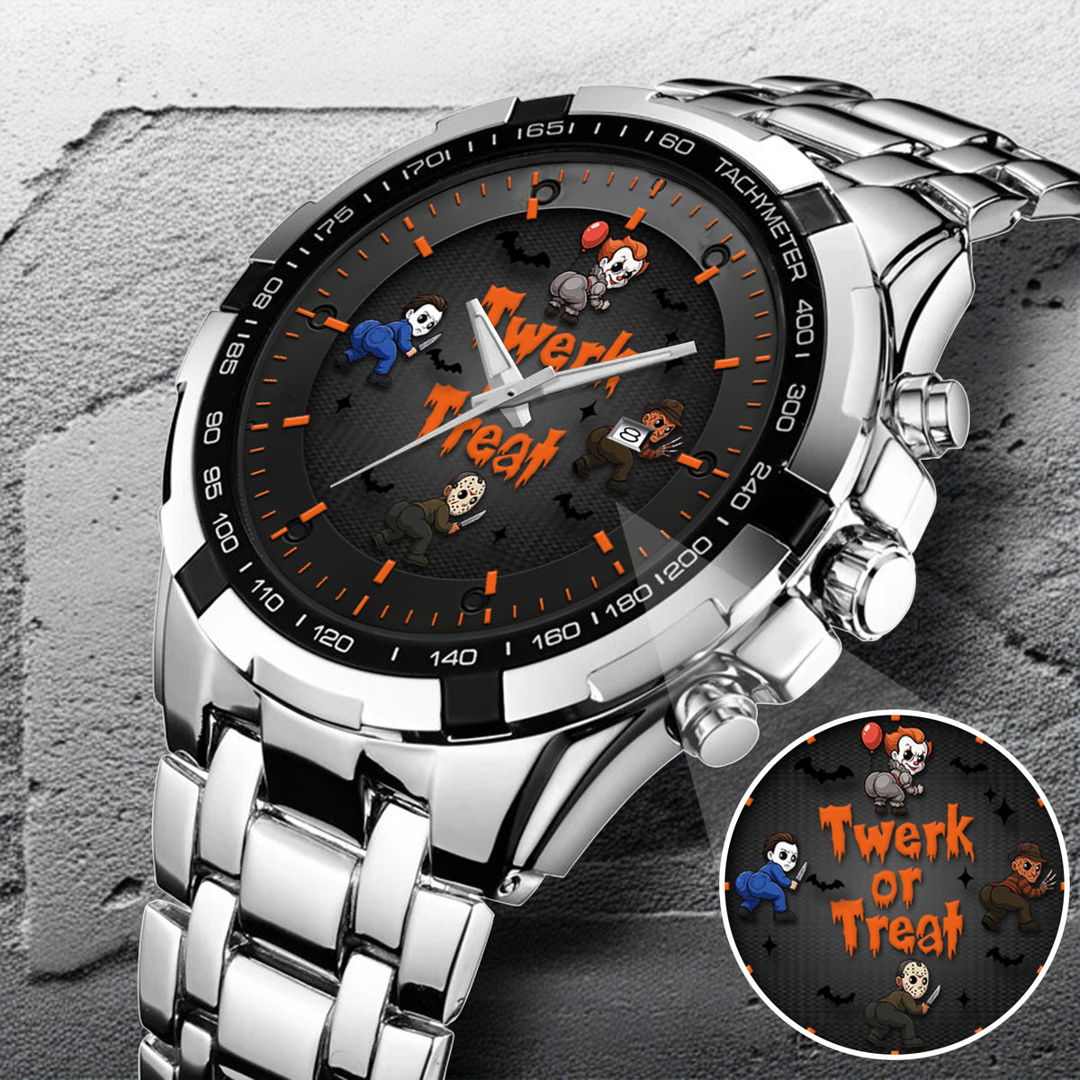 Halloween Horror Movies Twerk Or Treat Personalized Quartz Watch