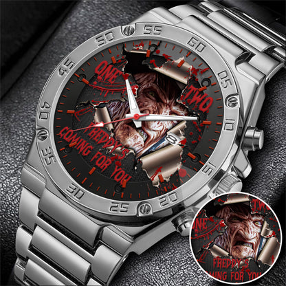Halloween Horror Movies Freddy's Coming For You Personalized Quartz Watch