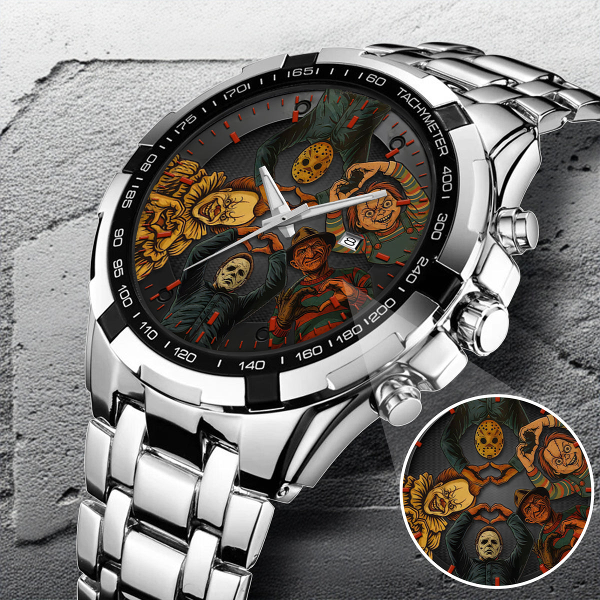 Halloween Horror Movies Personalized Quartz Watch