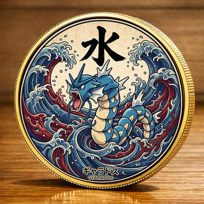 PKM Gyarados Kanji Commemorative Coin – Limited Edition Collector’s Coin