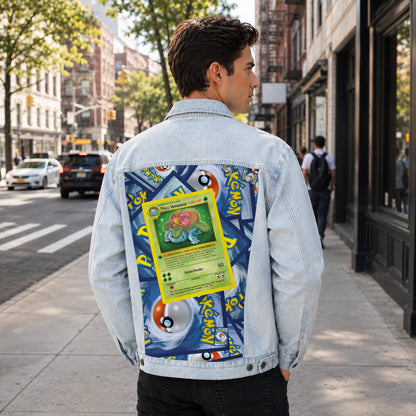 PKM Thicc Venusaur Custom Lightweight Denim Jacket