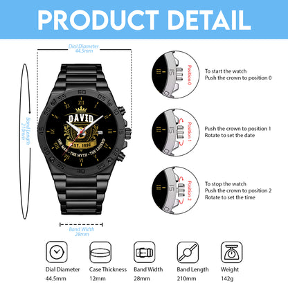 Father's Day Gift For Dad The Man The Myth The Legend Limited Edition Watch