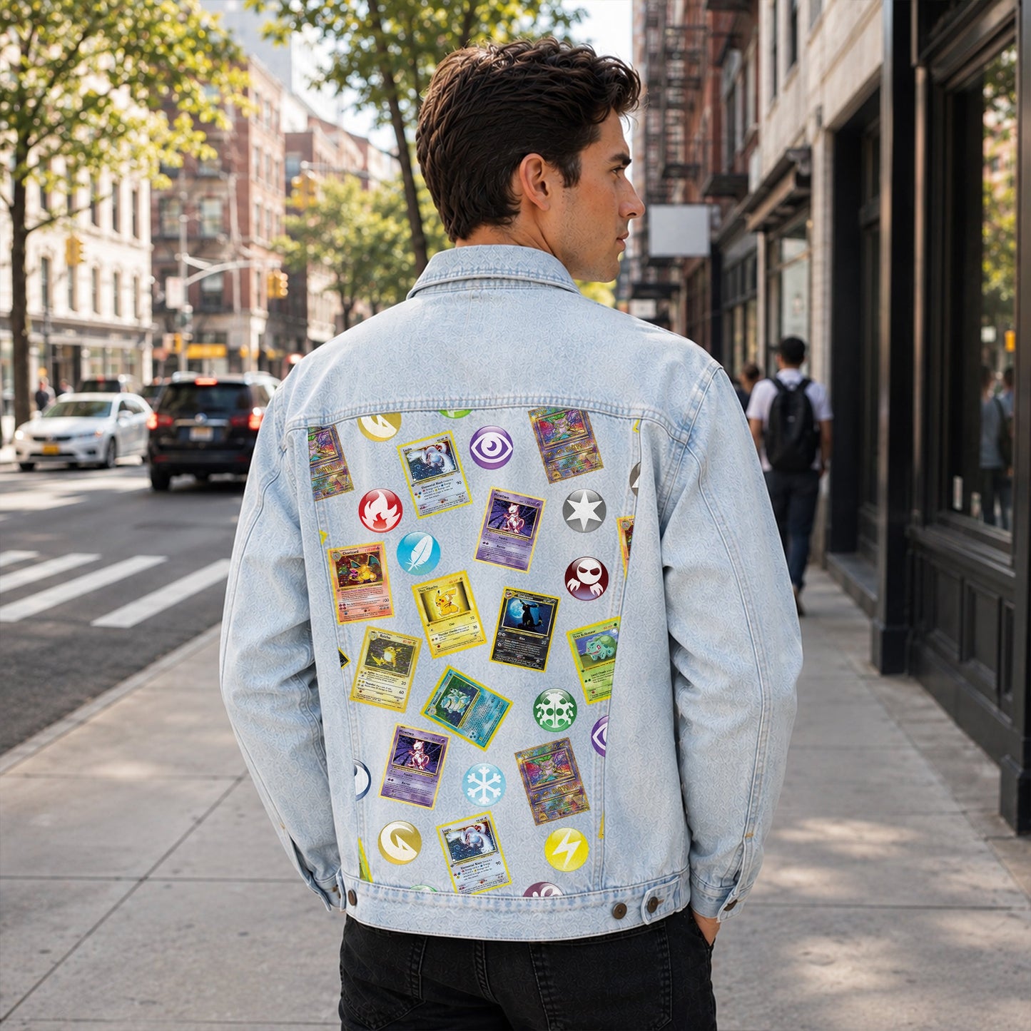 PKM Cards Collector Custom Lightweight Denim Jacket