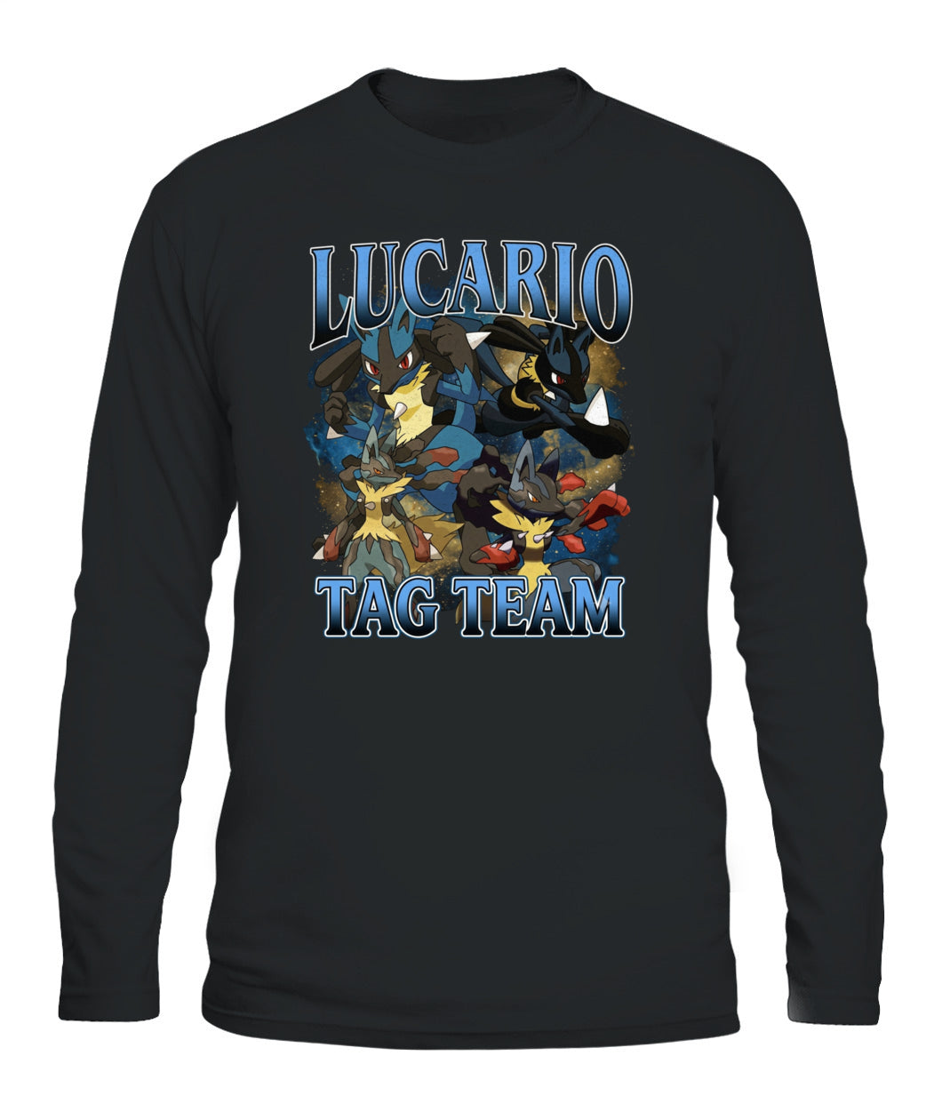 PKM Lucario Printed Graphic Sweatshirt T-Shirt