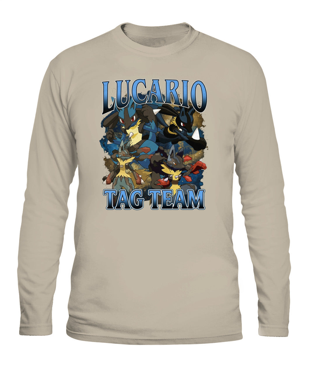 PKM Lucario Printed Graphic Sweatshirt T-Shirt
