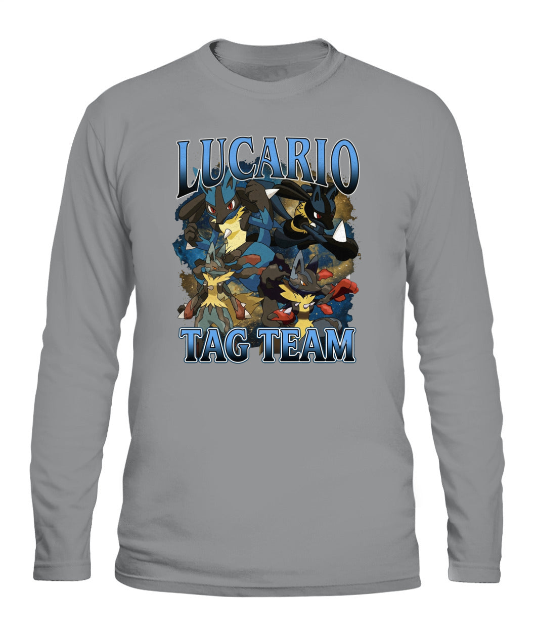 PKM Lucario Printed Graphic Sweatshirt T-Shirt