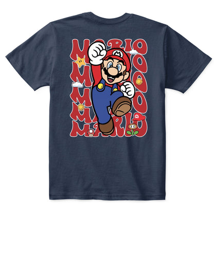 Classic Mario Action 2-Side Printed Graphic Shirt