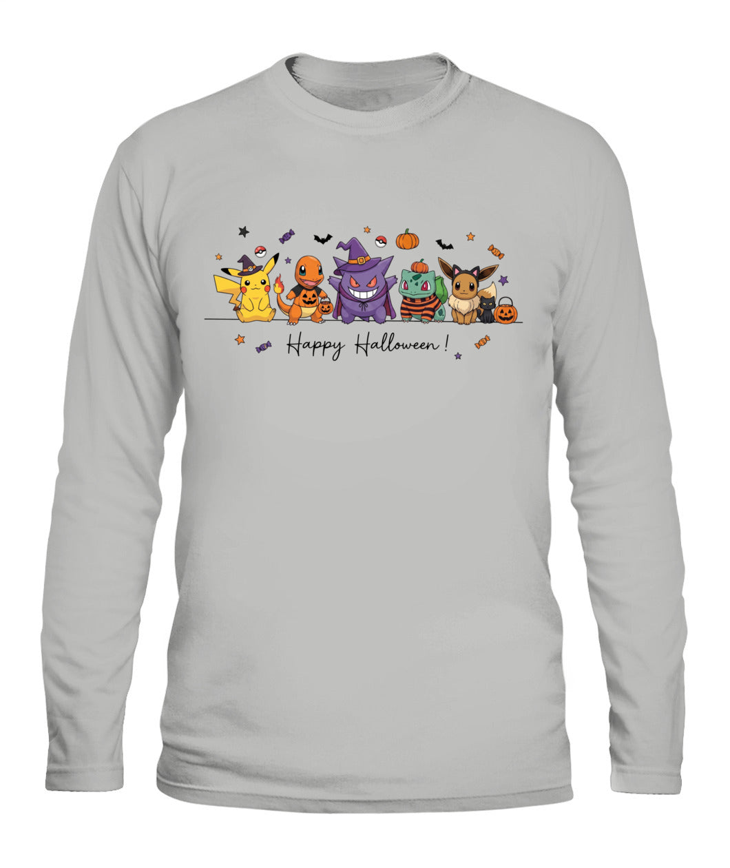 PKM Happy Halloween Printed Graphic Sweatshirt T-Shirt