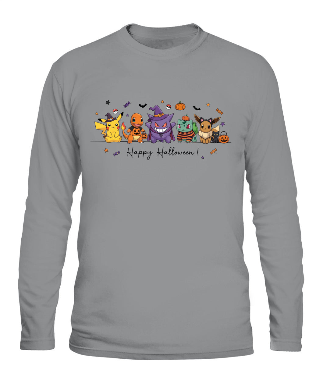 PKM Happy Halloween Printed Graphic Sweatshirt T-Shirt