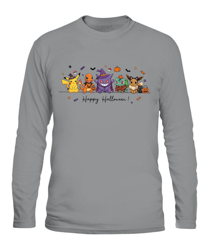 PKM Happy Halloween Printed Graphic Sweatshirt T-Shirt