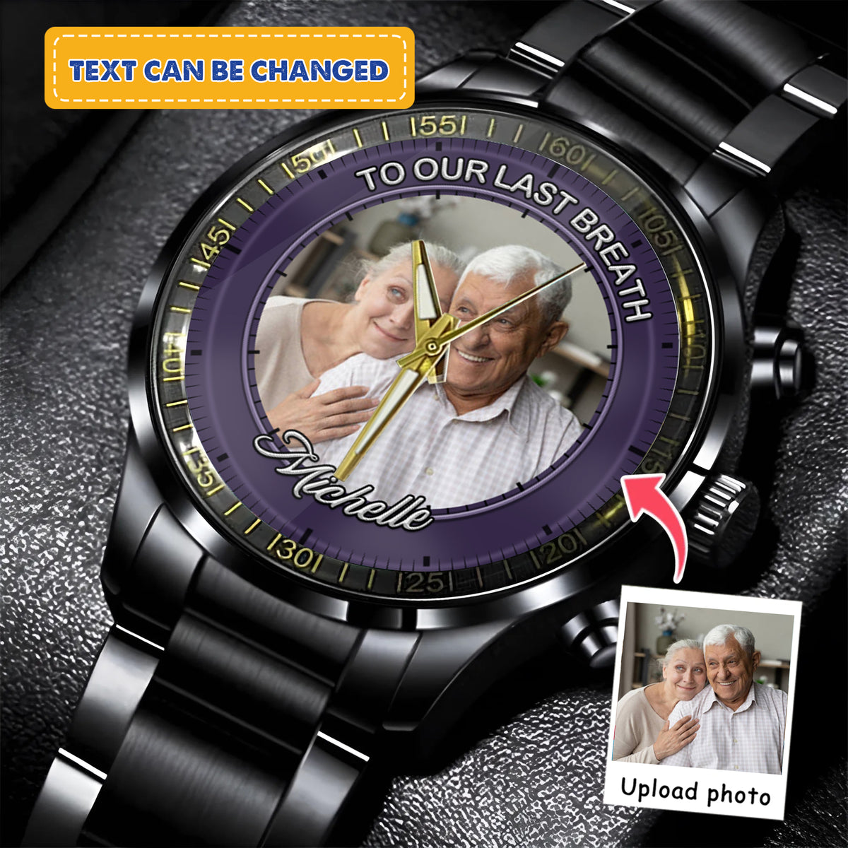 The World's Okayest Husband Personalized Photo Watch