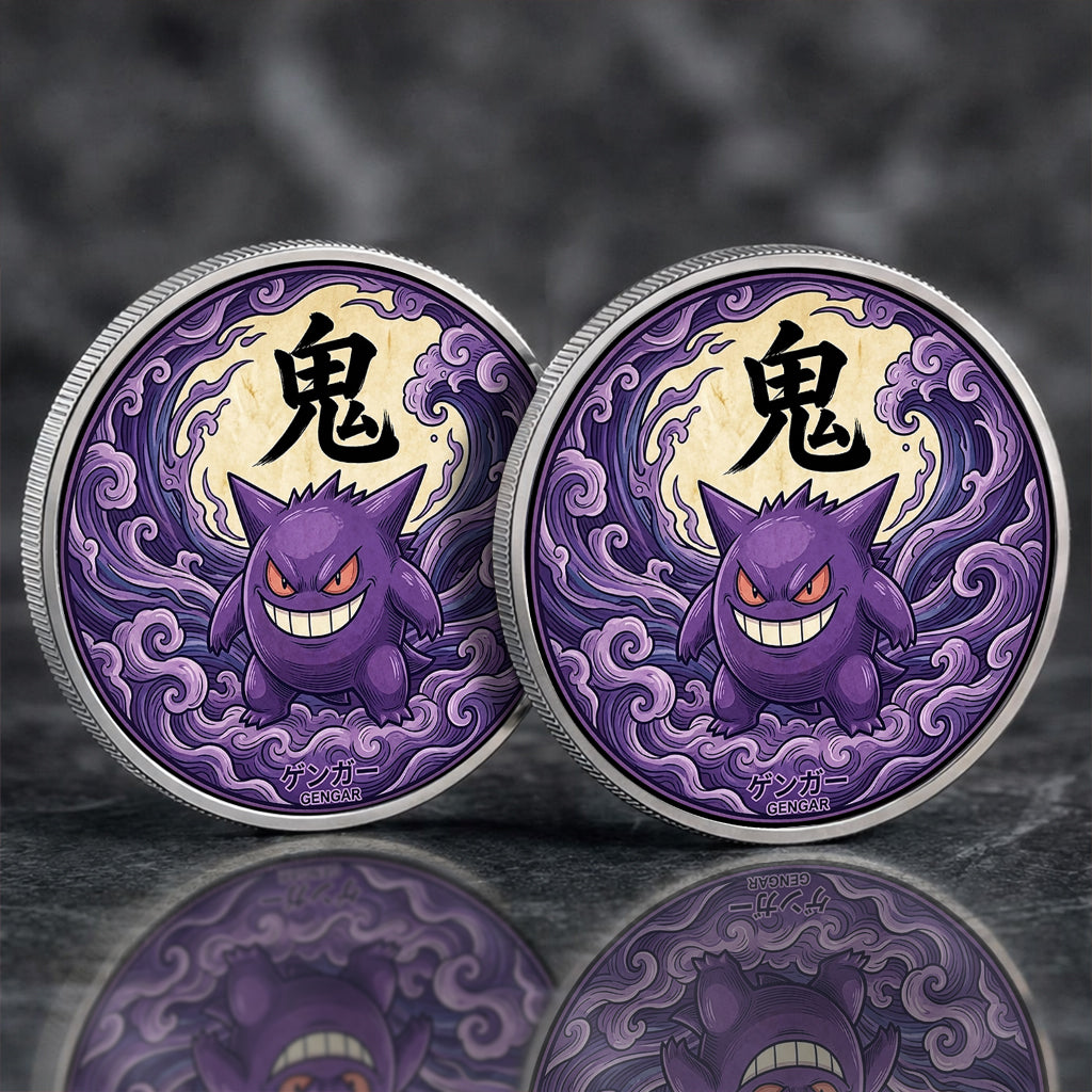 PKM Gengar Kanji Commemorative Coin – Limited Edition Collector’s Coin