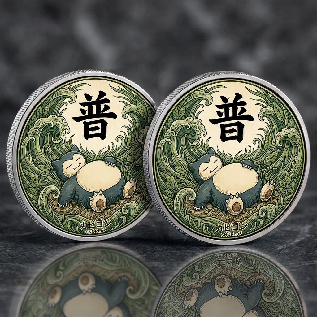 PKM Snorlax Kanji Commemorative Coin – Limited Edition Collector’s Coin