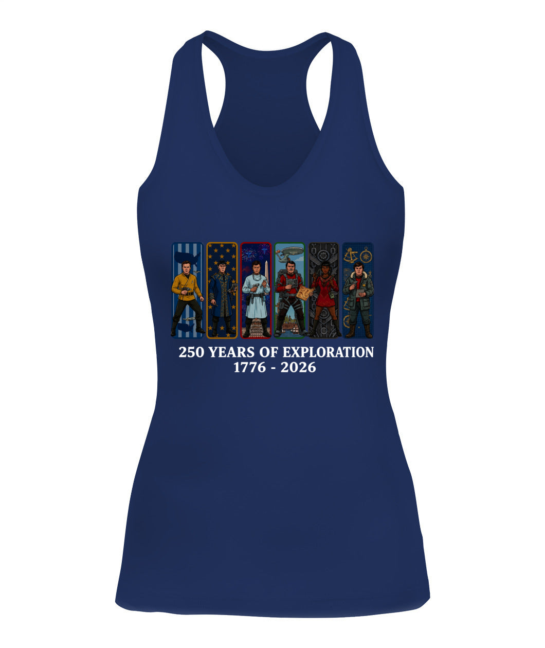Star Trek 250 Years of Freedom 1776–2026 Patriotic Printed Graphic Hoodie Sweatshirt T-Shirt