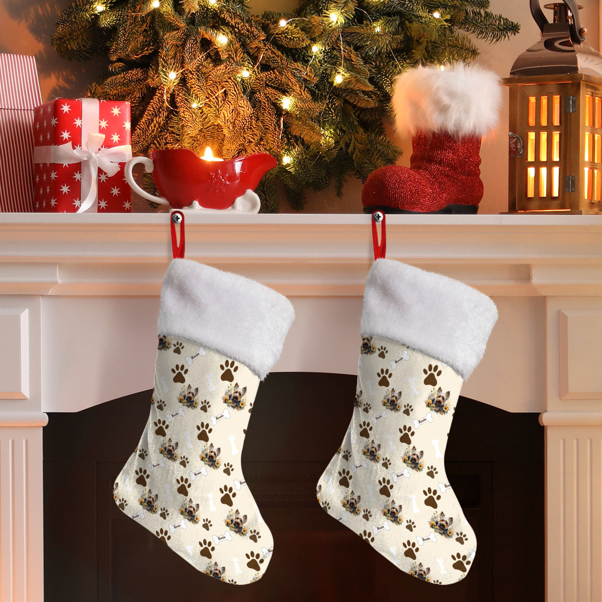 Personalized Pet Flower Stockings