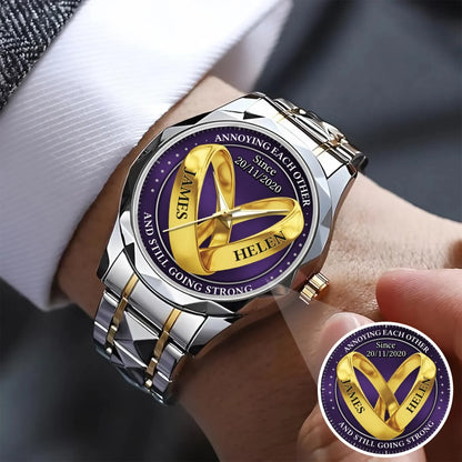 Mockup Alloy Luxury Quartz Watch silver gold