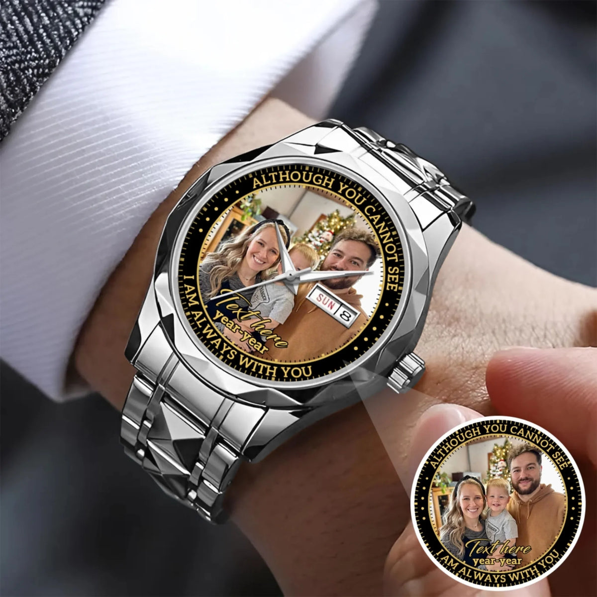 Mockup Alloy Luxury Quartz Watch silver