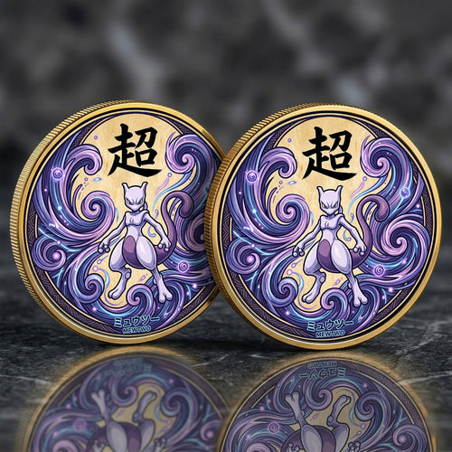 PKM Mewtwo Kanji Commemorative Coin – Limited Edition Collector’s Coin