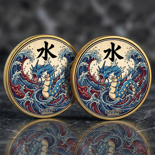 PKM Gyarados Kanji Commemorative Coin – Limited Edition Collector’s Coin