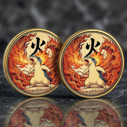 PKM Typhlosion Kanji Commemorative Coin – Limited Edition Collector’s Coin