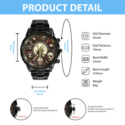 Halloween Horror Movies Personalized Quartz Watch