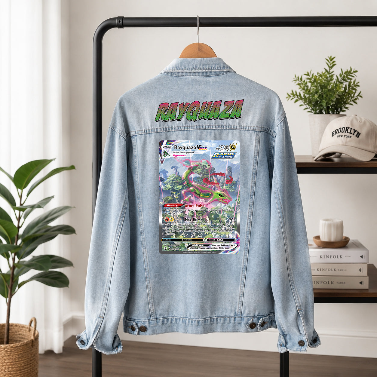 PKM Rayquaza Custom Lightweight Denim Jacket