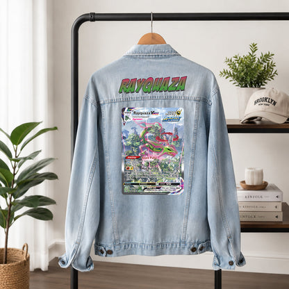 PKM Rayquaza Custom Lightweight Denim Jacket