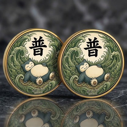 PKM Snorlax Kanji Commemorative Coin – Limited Edition Collector’s Coin