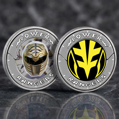 Set Of 7 Mighty Morphin Power Rangers Printed Commemorative Coin