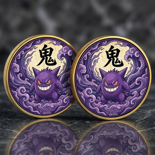 PKM Gengar Kanji Commemorative Coin – Limited Edition Collector’s Coin